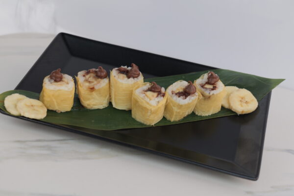 01. SUSHI BANANE NUTELLA (6 PIÈCES)